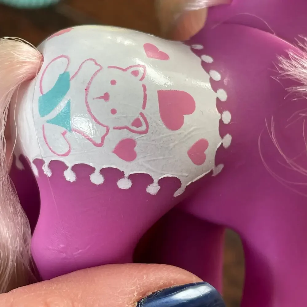 My Little Pony Baby Beachy Keen w/ Playpen & Duck Comb Vtg Mail In G1 MLP READ